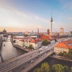 Berlin city skyline.