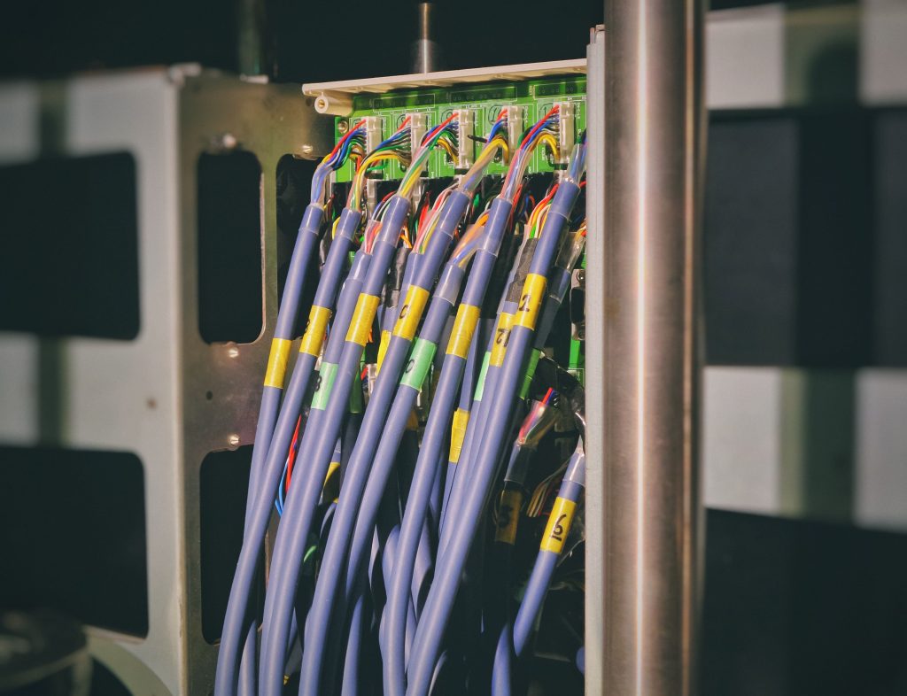 Ethernet-Kabelverbindungen.