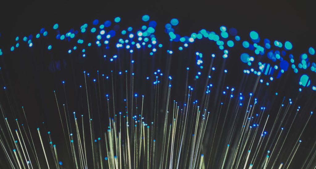 Fibre optic cable.