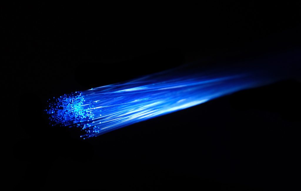 Fibre optic cable.