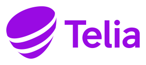 Telia logo.