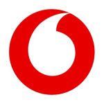 Vodafone logo.