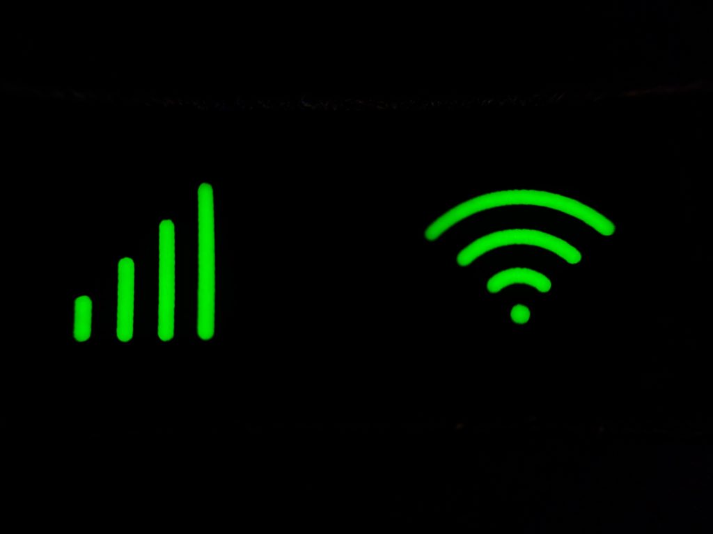 Wi-Fi-Signalbalken.